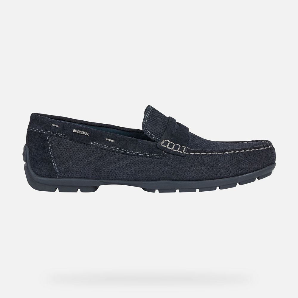 Geox Erkek Loafers Lacivert - Moner 2Fit - USF-735142